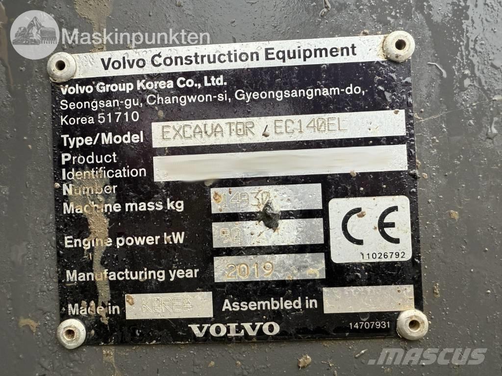 Volvo EC 140 EL Bageri guseničari