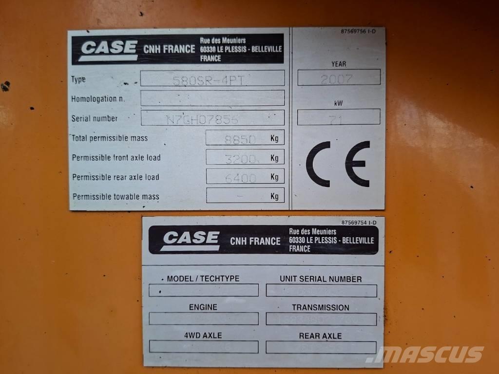 CASE 580 SR Rovokopači
