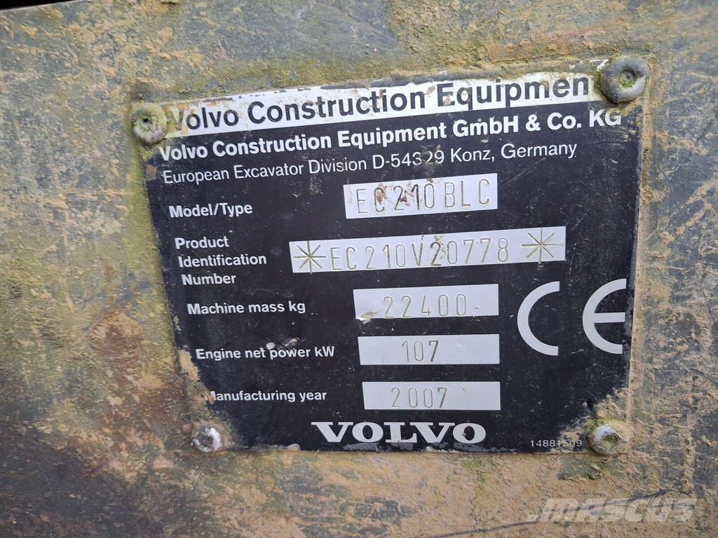 Volvo EC210 BLC Bageri guseničari