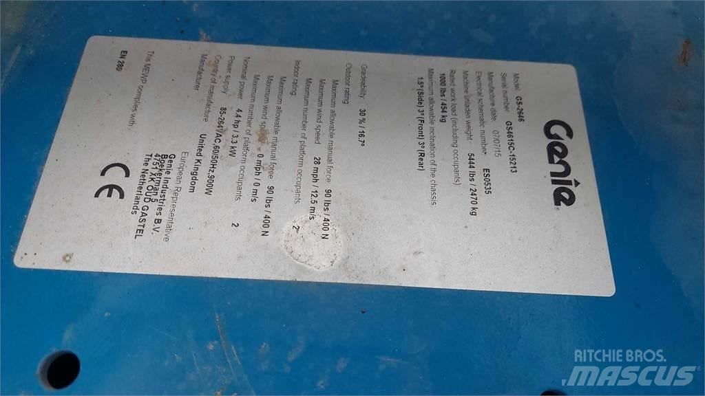 Genie GS2646 Makazaste platforme
