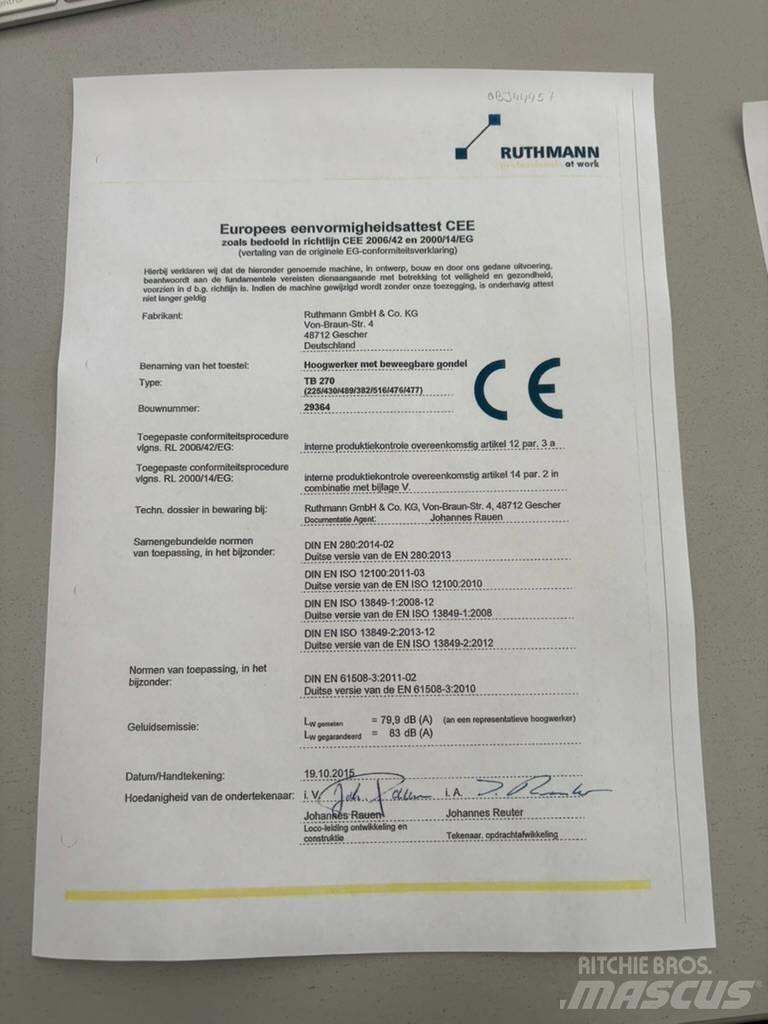 Ruthmann TB 270 Auto korpe
