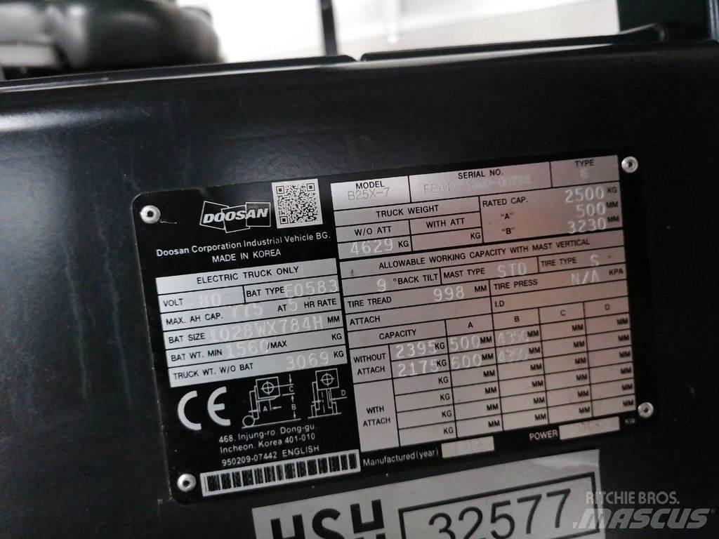 Doosan B25X-7 Električni viljuškari