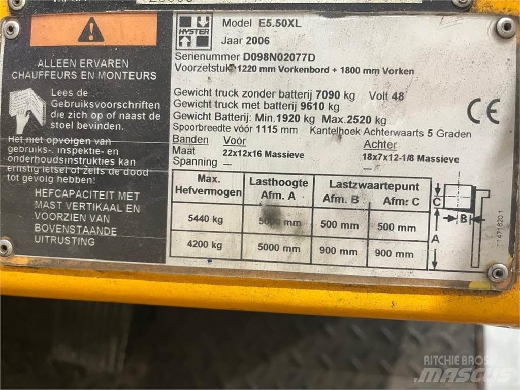 Hyster E5.50XL Električni viljuškari