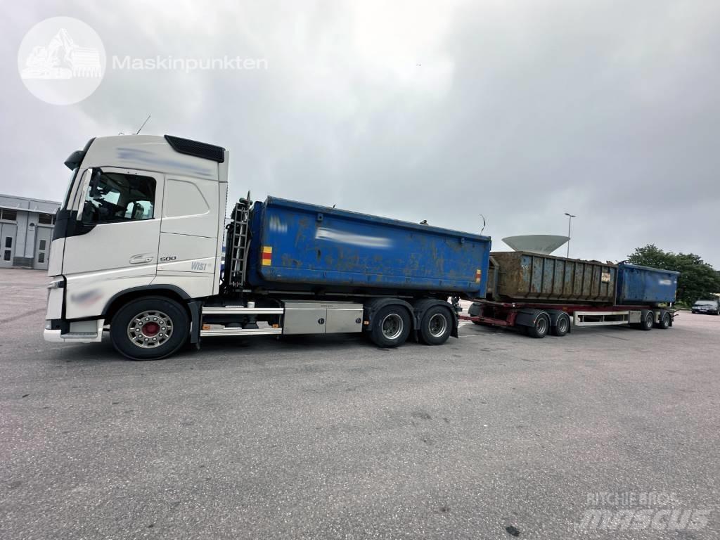 Volvo FH 500 EKIPAGE Rol kiper kamioni sa kukom za podizanje tereta