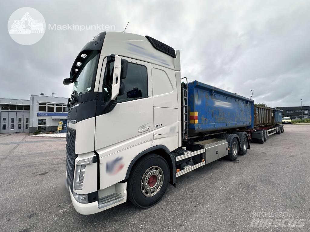 Volvo FH 500 EKIPAGE Rol kiper kamioni sa kukom za podizanje tereta