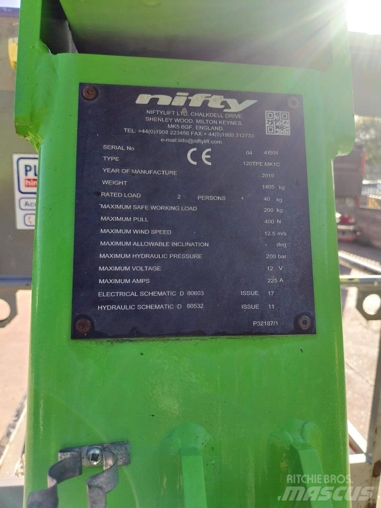 Niftylift 120TPE Vučne prikolice se podiznom košarom