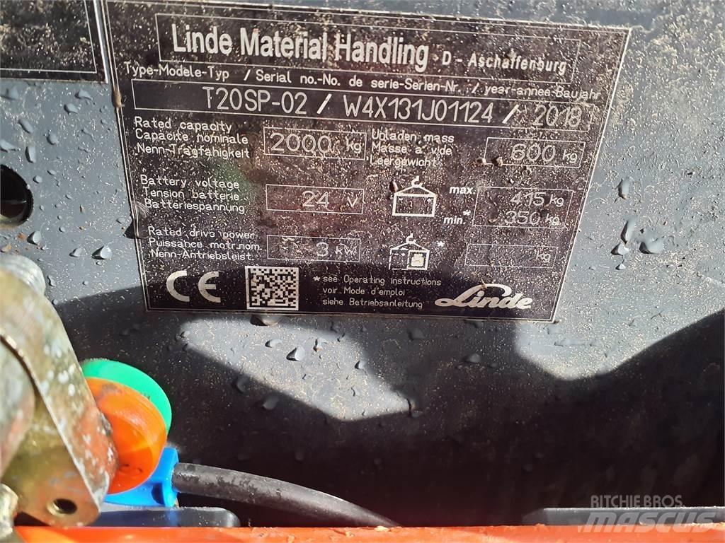 Linde T20SP kurz Nisko podizni električni viljuškar