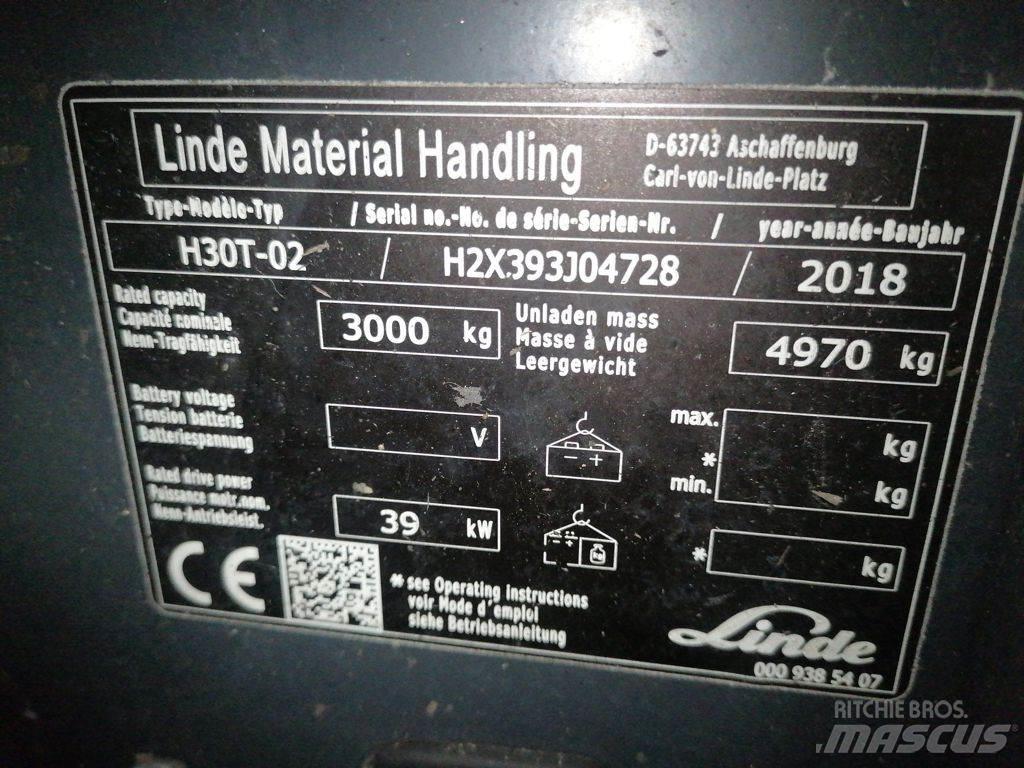 Linde H30T-02 Plinski viljuškari
