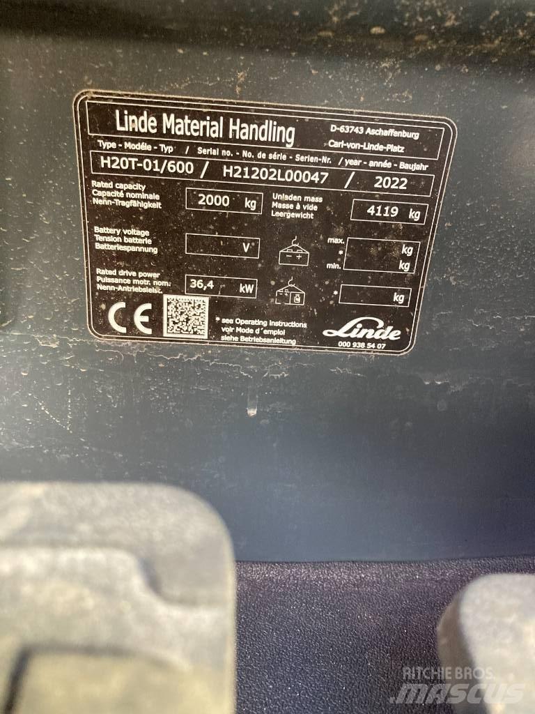Linde H20T600/1202 Plinski viljuškari