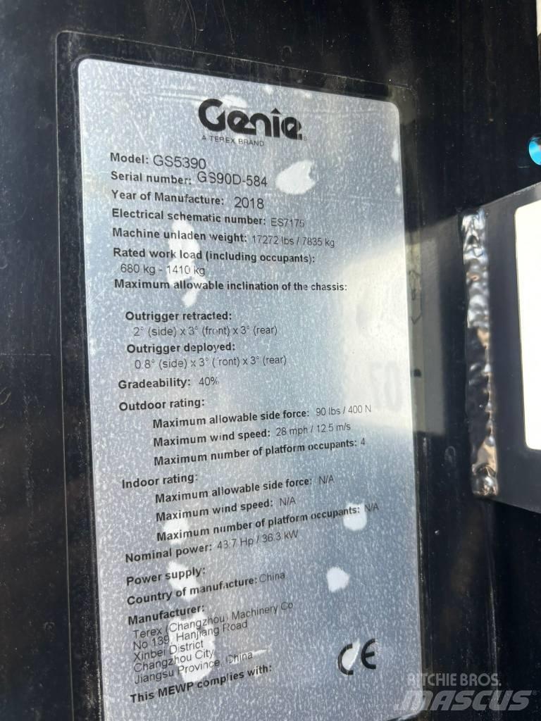 Genie GS 5390 RT Makazaste platforme