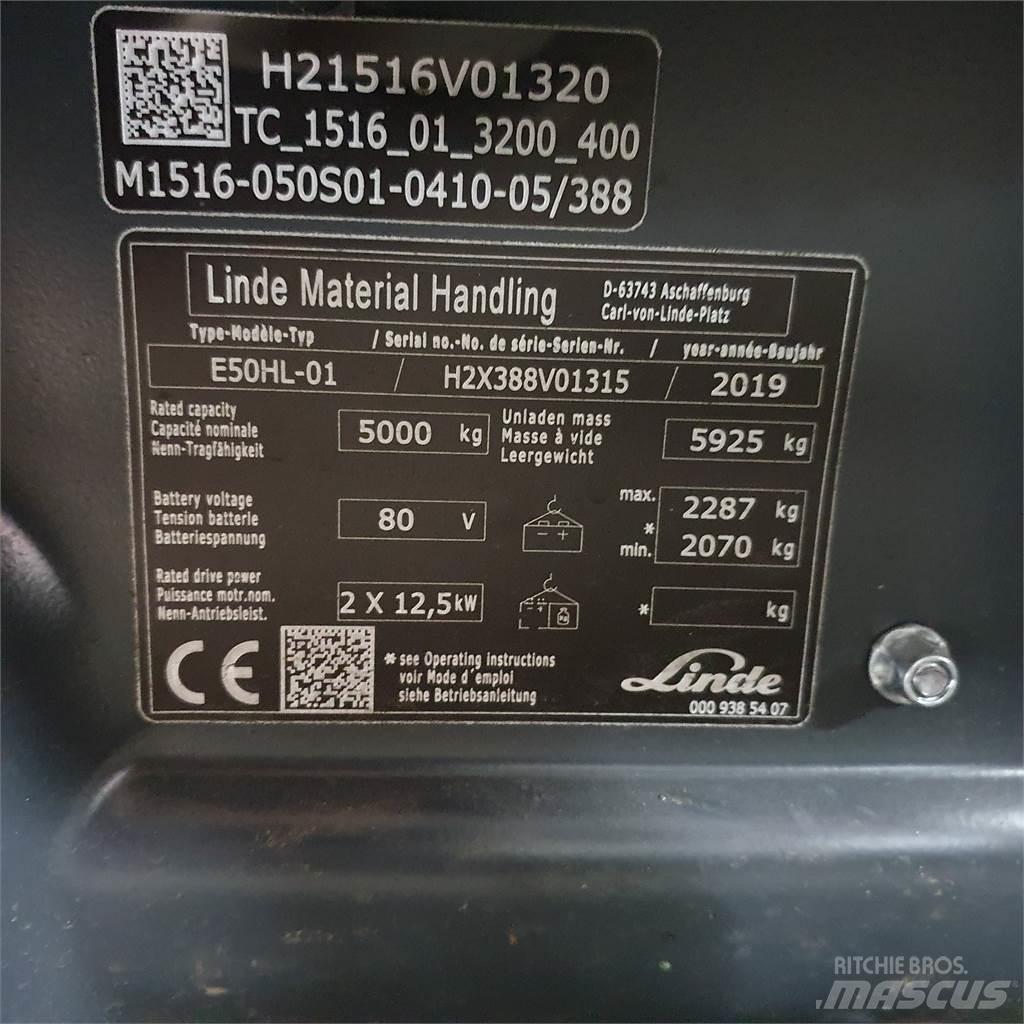 Linde E50HL Električni viljuškari