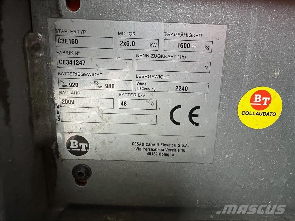 BT C3E160 Električni viljuškari