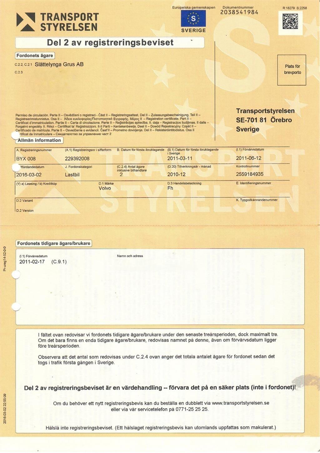 Volvo FH13 Kamioni-šasije