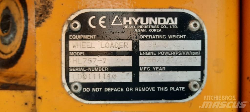 Hyundai HL 757-7 Utovarivači na točkove