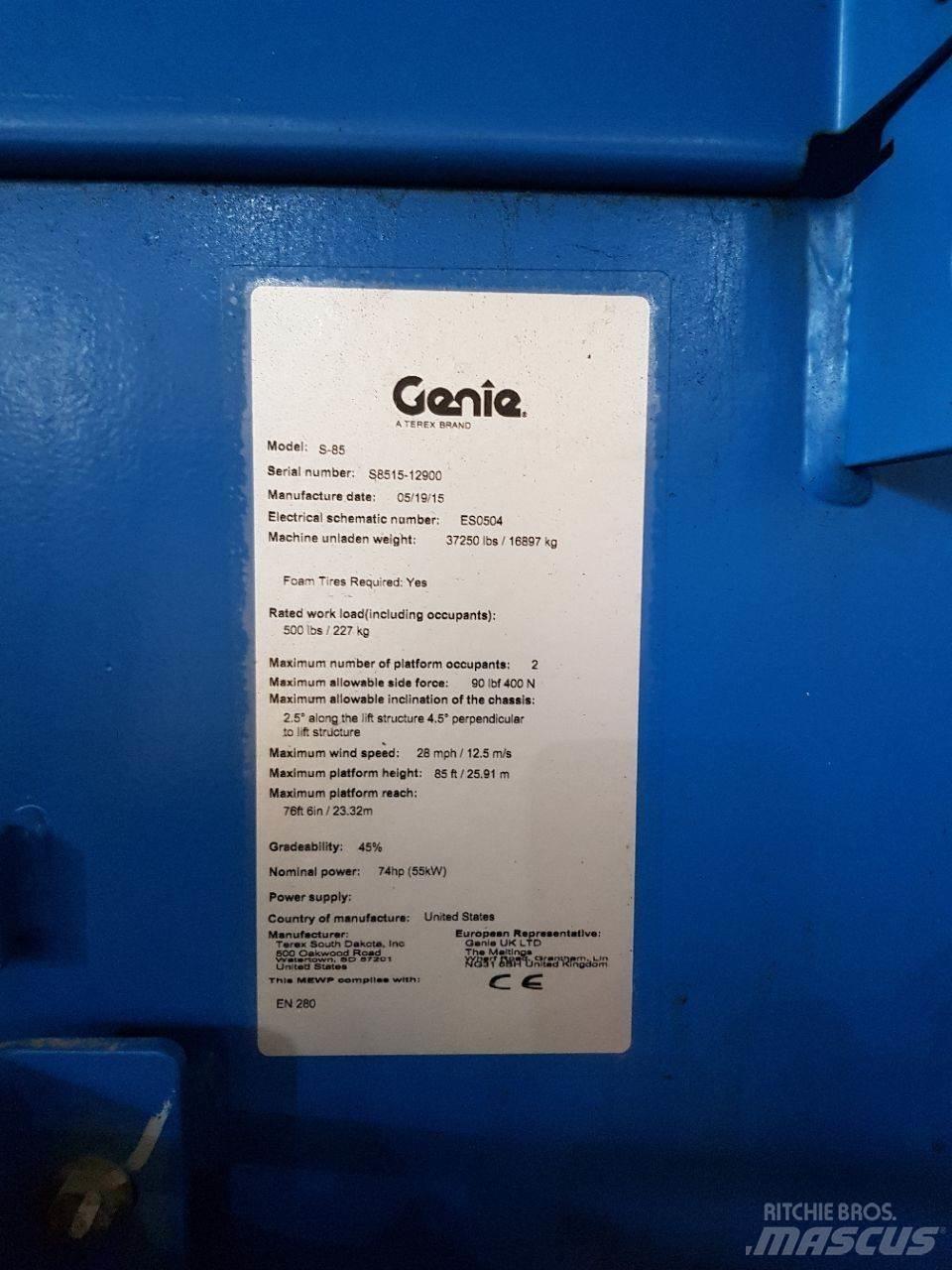 Genie S85 Teleskopske podizne platforme