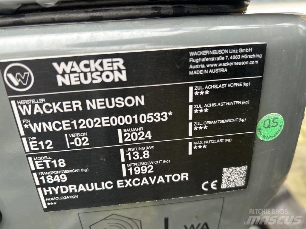 Wacker Neuson ET18 Bageri guseničari