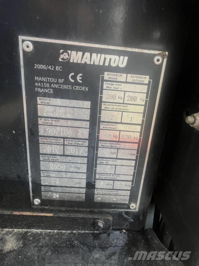 Manitou 100 VJR Jarbolne penjajuće platforme