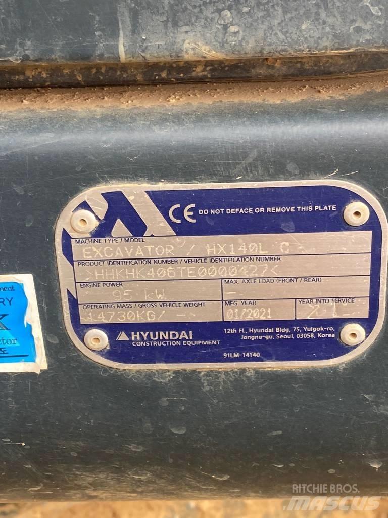 Hyundai HX140LC Bageri guseničari