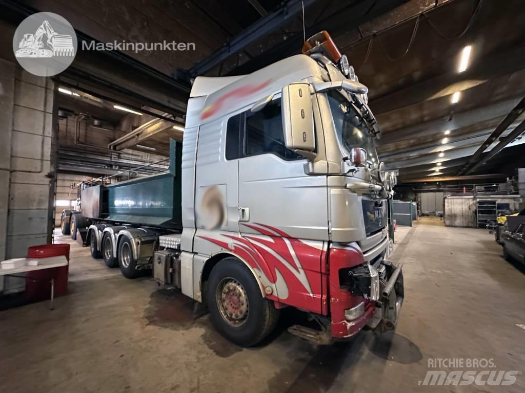MAN TGX 35.540 Rol kiper kamioni sa kukom za podizanje tereta