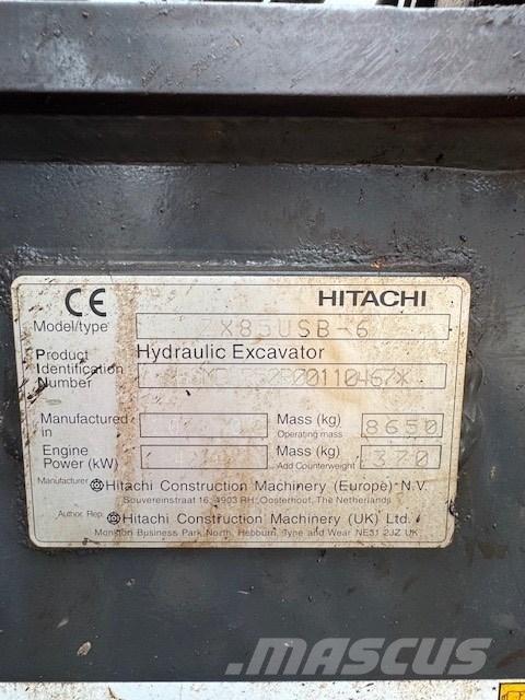 Hitachi ZX 85 USB-6 Midi bageri 7t – 12t