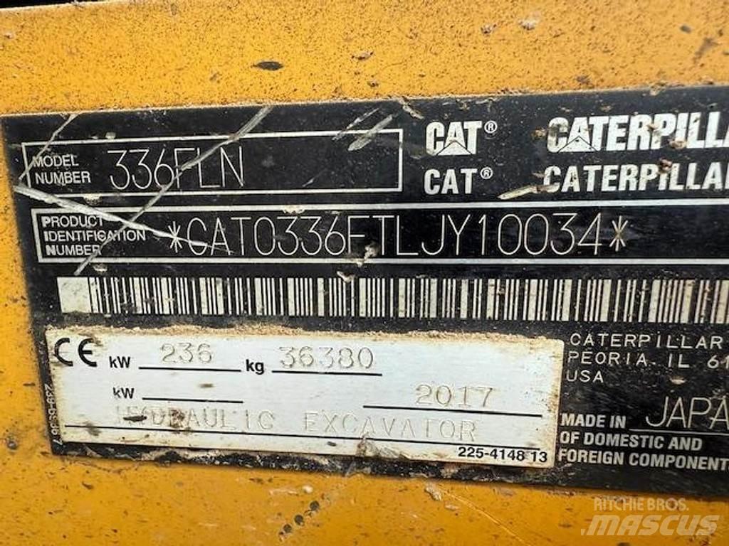 CAT 336 F LN Bageri guseničari