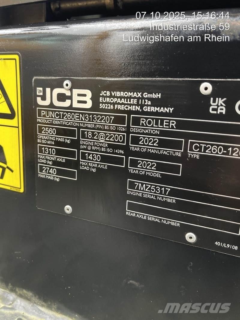 JCB CT260-120 Valjci za građevinarstvo