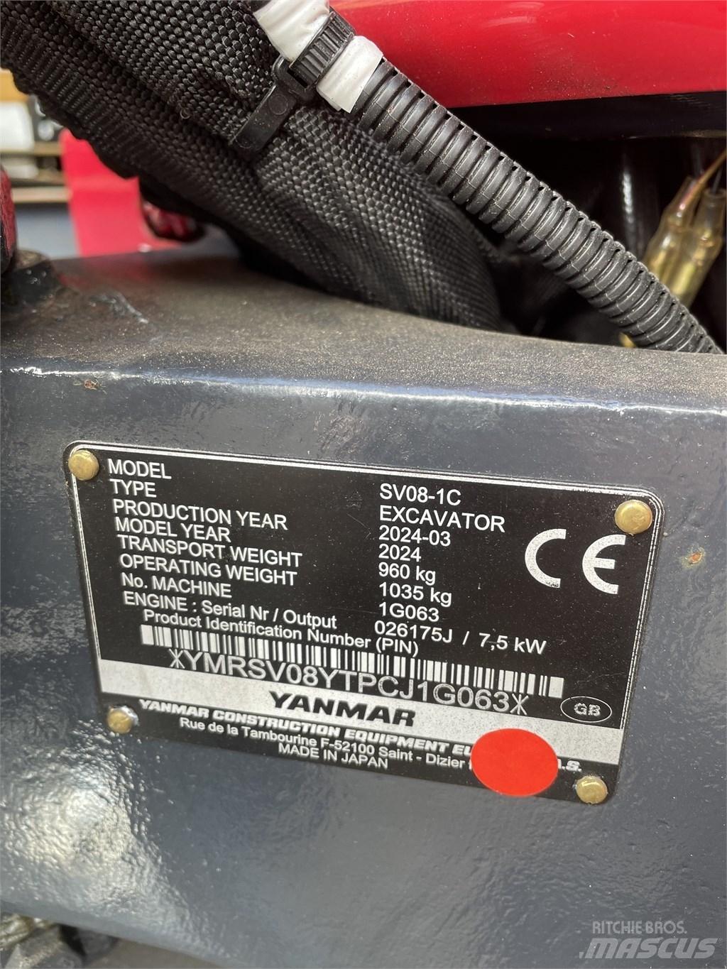 Yanmar SV 08 Mini bageri < 7t