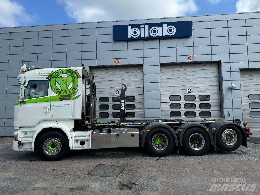 Scania R 520 LB8x4*4 Rol kiper kamioni sa kukom za podizanje tereta