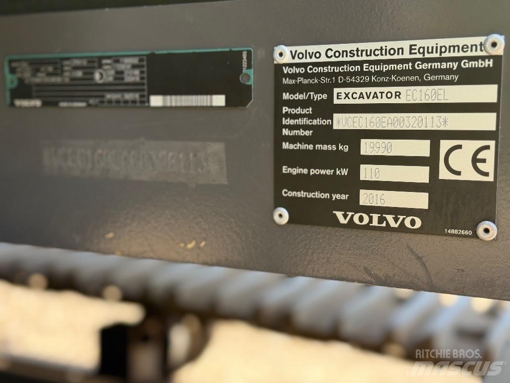 Volvo EC 160 EL Bageri guseničari