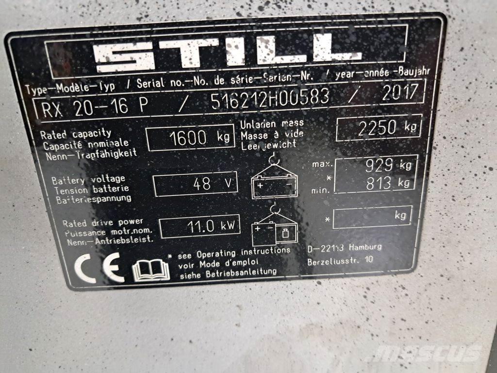 Still RX 20-16 P Električni viljuškari