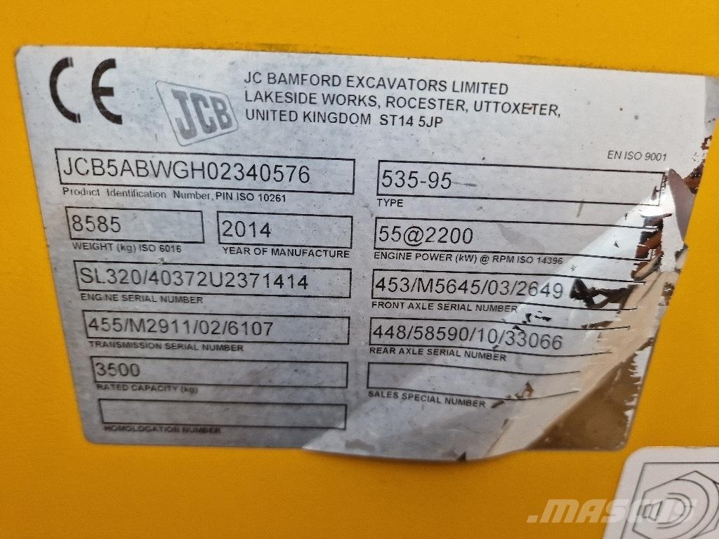 JCB 2014 JCB 535-95 Teleskopski viljuškari