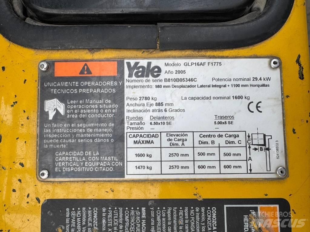 Yale GLP 16 AF F1775 Plinski viljuškari