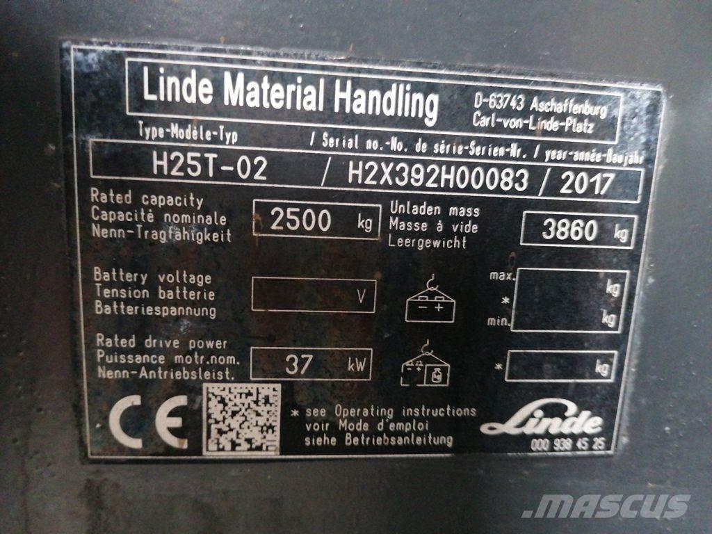 Linde H25T-01 Plinski viljuškari