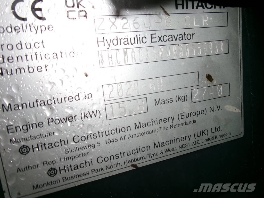 Hitachi Zaxis 26 U Mini bageri < 7t