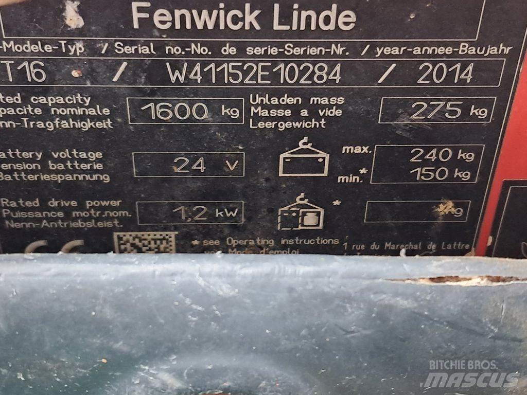 Linde T16 Nisko podizni električni viljuškar