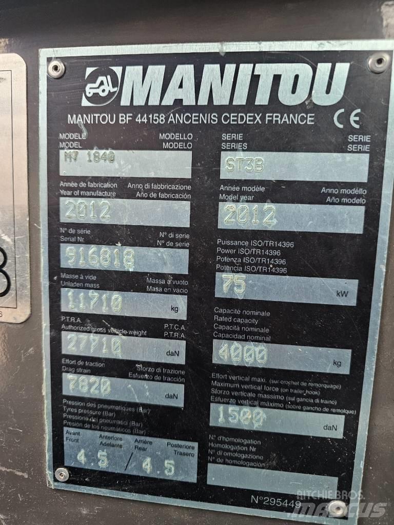 Manitou MT1840 Teleskopski viljuškari