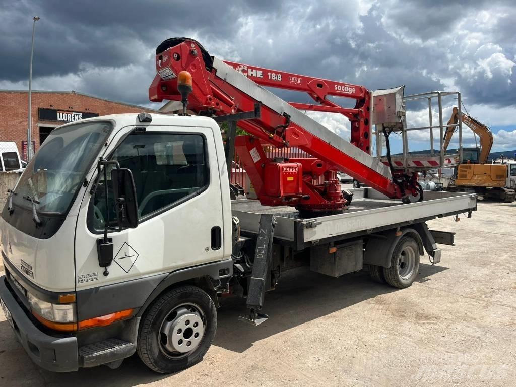 Mitsubishi Canter Rol kiper kamioni sa kukom za podizanje tereta