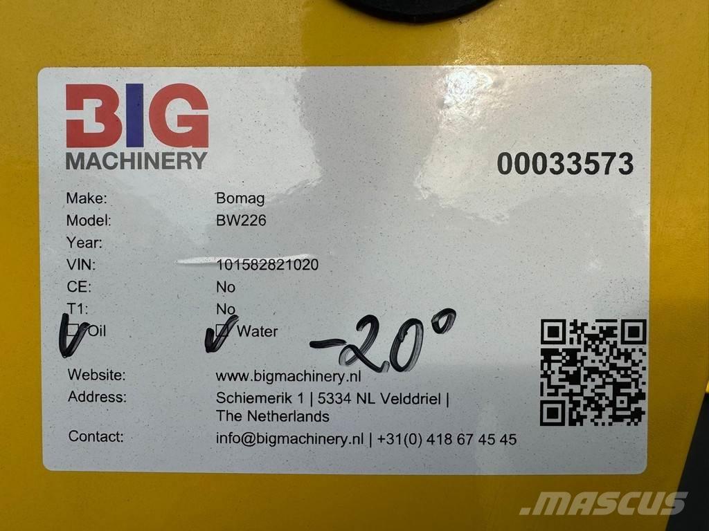 Bomag BW226 Valjci sa jednim bubnjem