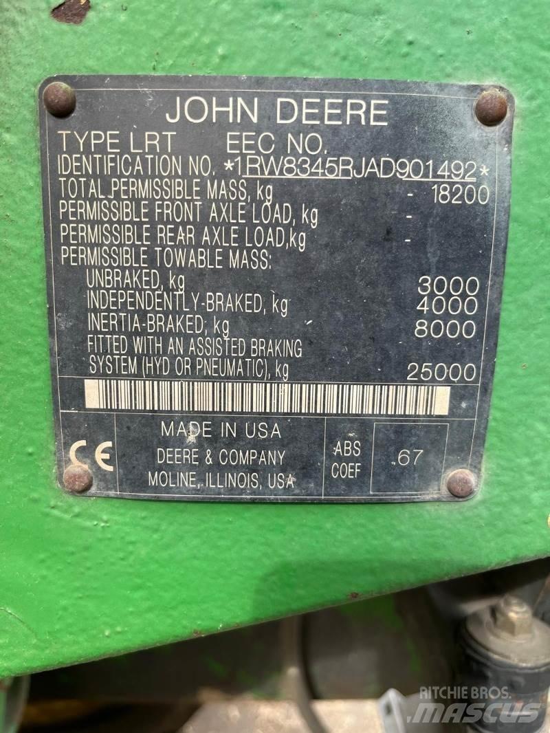 John Deere 8345RT Derik kranovi