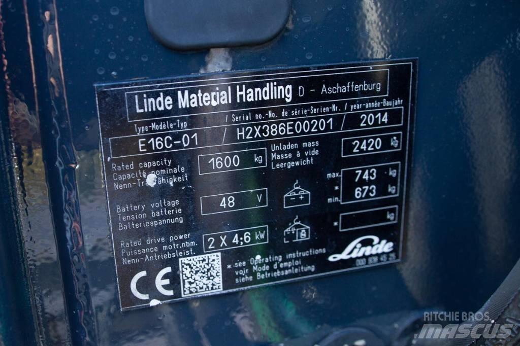 Linde E 16 Električni viljuškari