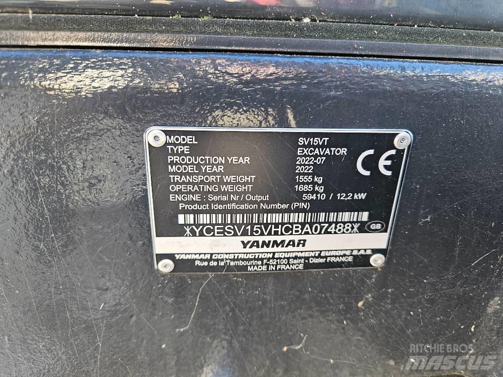 Yanmar SV 15 VT Mini bageri < 7t