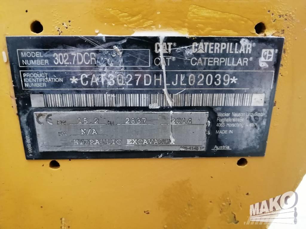 CAT 302.7 D CR Mini bageri < 7t