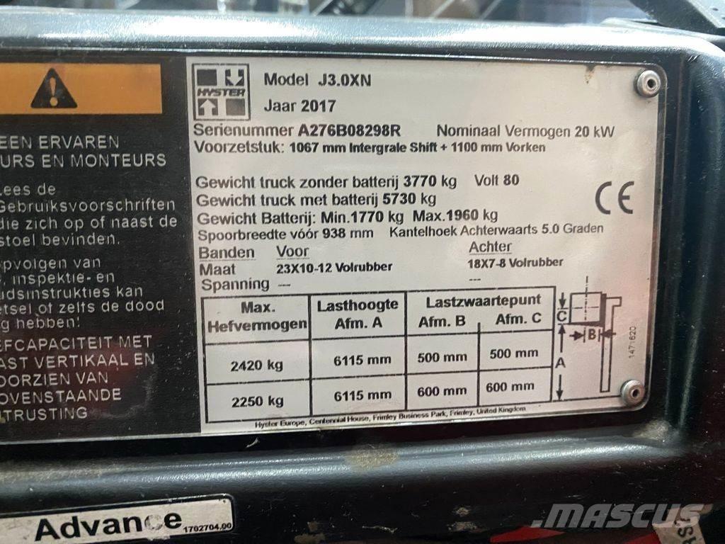 Hyster J3.0XN Električni viljuškari