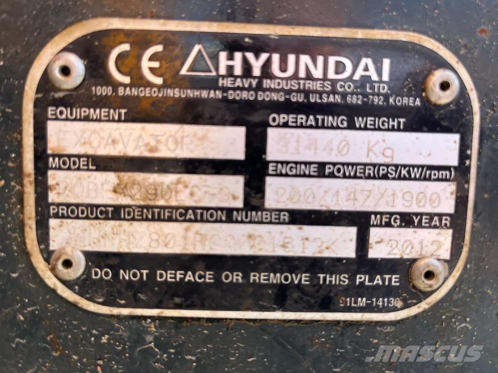 Hyundai Robex 290-9 Bageri guseničari
