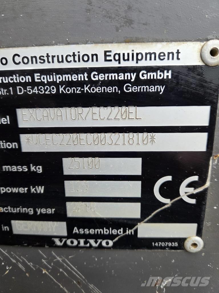 Volvo EC220EL Bageri guseničari