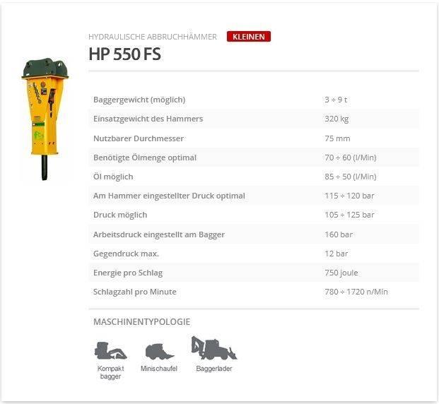 Indeco HP 550 FS Čekići