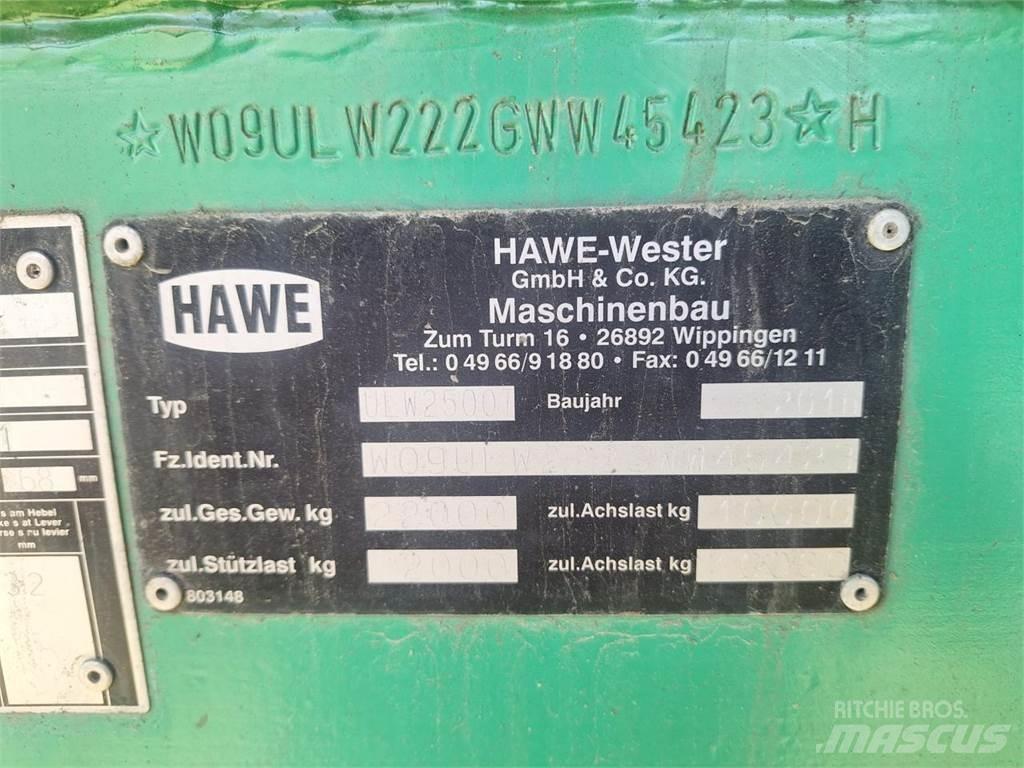 Hawe ULW 2500 T Prikolice za zrno