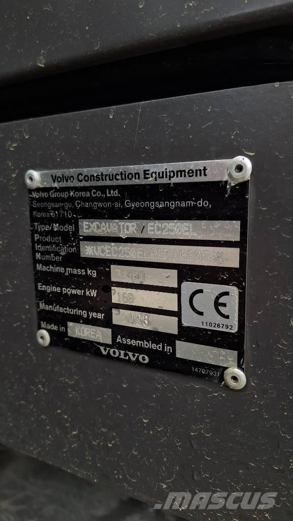Volvo EC 250 EL Bageri guseničari