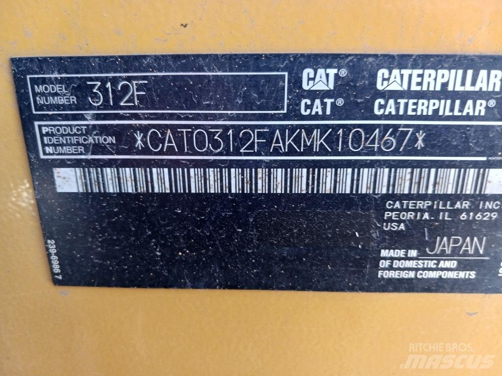 CAT 312 F Bageri guseničari