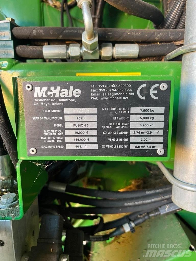 McHale Fusion 3 Plus Prese/balirke za rolo bale